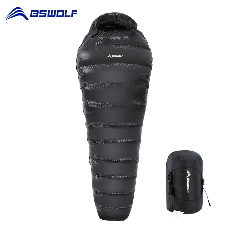 Сверхлегкий спальный мешок BSWolf с белым гусиным пухом для кемпинга взрослых мам