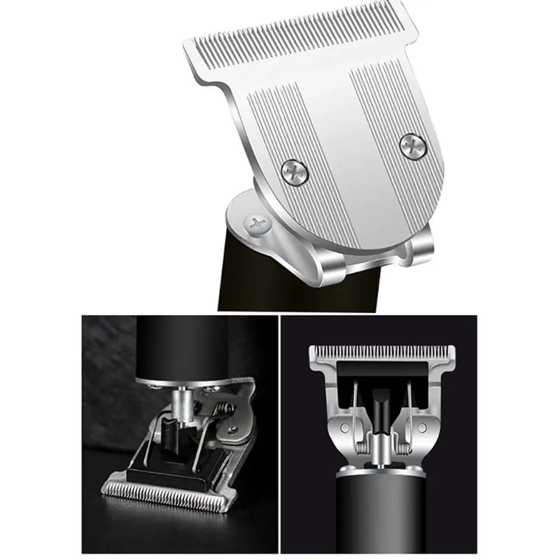 

Professional Hair Clippers Men T-Blade Beard TrimmerRechargeable Cordless Haircut Machine Barber Grooming Kit U1JE