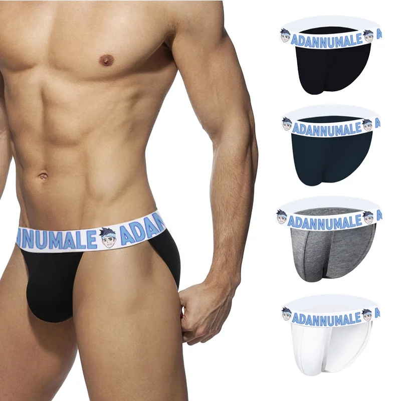 

ADANNU's New Men's Underwear Cotton Breathable Leggings Head Sexy Tumultuous Personality Cartoon Triangle Pants