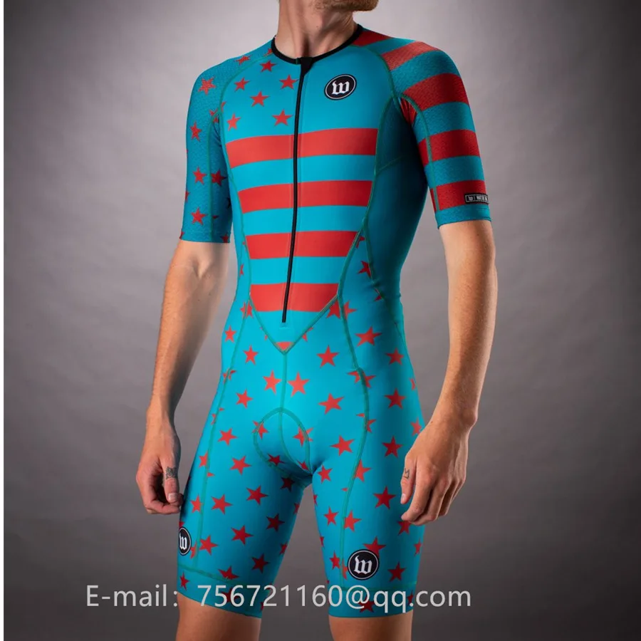 Серебристый Wattieink открытый Трикотажный костюм для триатлона skinsuit Велоспорт мужской Велосипедный Спорт ciclismo Боди Набор всплеск Одежда MTB кожи костюм - Цвет: Серебристый