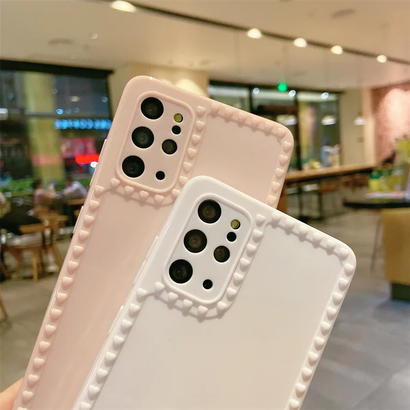 Модный защитный чехол для телефона с сердечками Samsung S20 Plus Note 20 Ultra 10 Lite A32 12 52 72 51 50