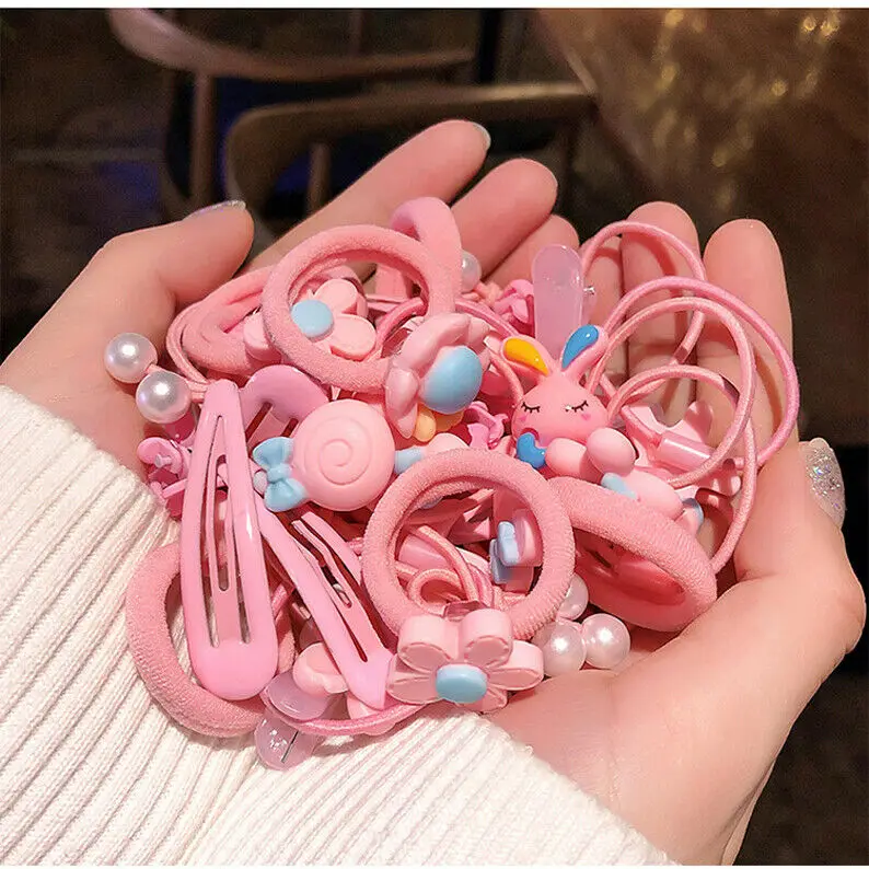 

50PCS Kids Hair Rope Hair Accessories Scrunchy Elastic Hairbands Girls Decorations Headbands Rubber Band Gum for Hair Ties