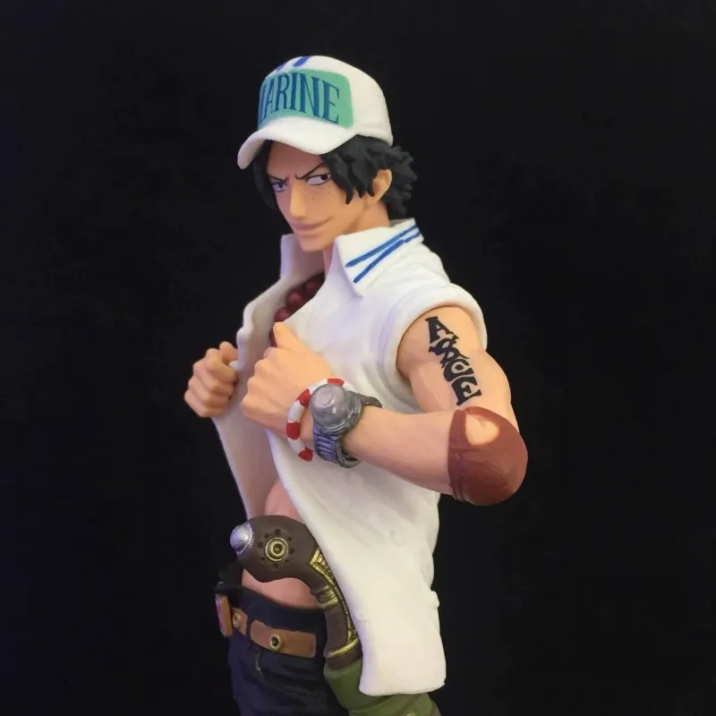 

Anime One Piece Portgas D Ace Navy Suit 54 Generation Ver PVC Action Figure Collectible Model doll toy 25cm
