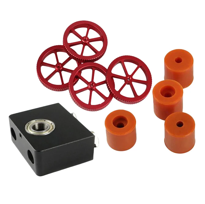 Аксессуары для 3D-принтера металлический красный ручной винт Выравнивающая гайка