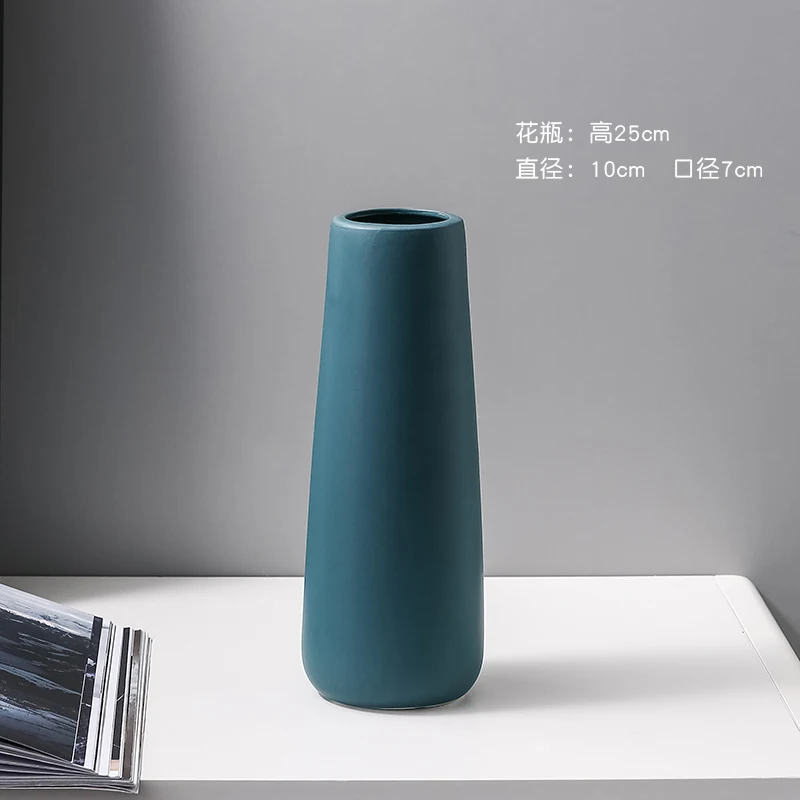 

Nordic Minimalist Vase Ceramic Creative Living Room Modern Aesthetic Room Art Flower Vase Dekoracje Do Domu Home Decor DB60HP