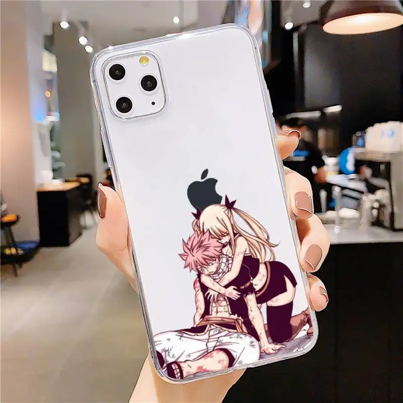 fairy tail phone case transparent soft for iphone 5 5s 5c se 6 6s 7 8 11 12 plus mini x xs xr pro max free global shipping