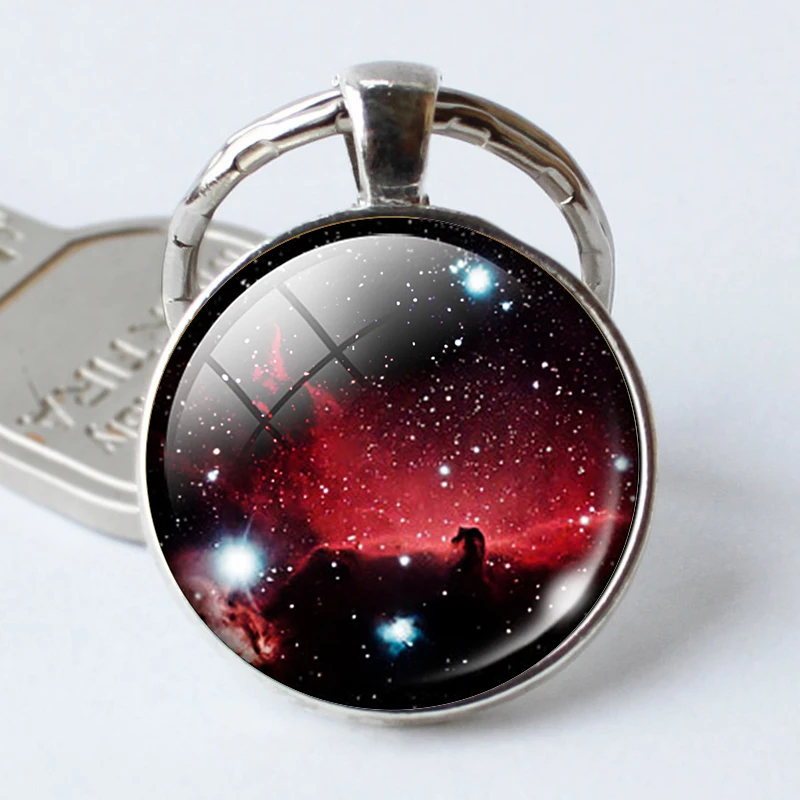 Брелок для ключей с изображением звездного неба Очаровательная цепочка