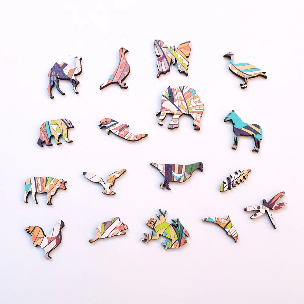 

Christmas Wooden Jigsaw Puzzles For Adults Unique Shape Jigsaw Pieces Children DIY Best Gift for Kids Xmas Gift Wooden Puzzle