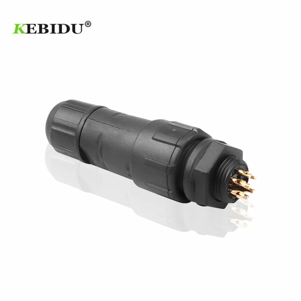 Kebidu M14 7 пин полюса промышленного IP68 Водонепроницаемый соединительный кабель с