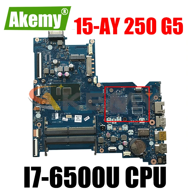 

860156-601 854934-501 для ноутбука HP Pavilion 15-AY 250 G5 I7-6500U Материнская плата ноутбука BDL50 LA-D704P DDR4 материнская плата для ноутбука