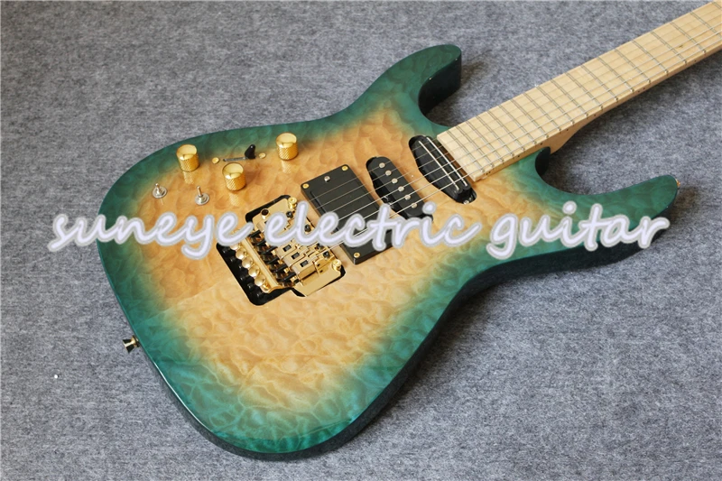 Новое поступление Custom Shop стеганая отделка домкраты стиль электрогитара левшей