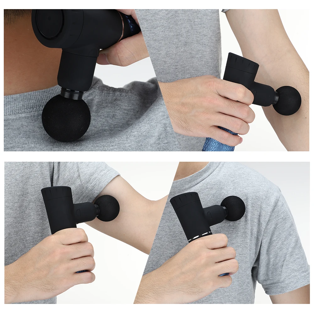 

Rechargeable Mini Massage Gun Electric Body Massager Powerful Battery Deep Tissue Neck Muscle Relaxation Pain Relief