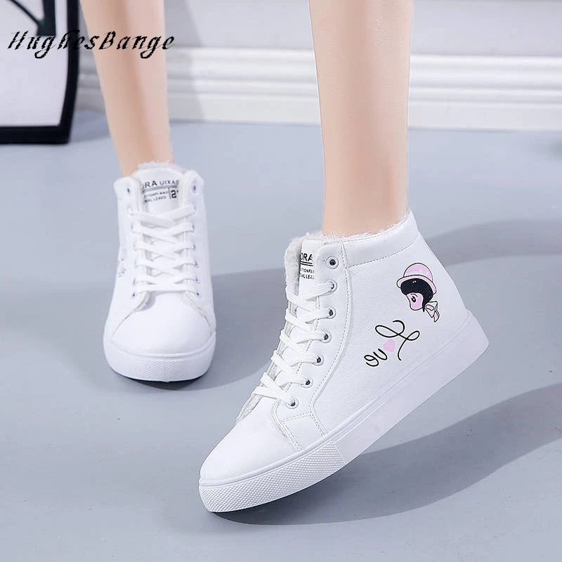 Женская обувь удобная бархатная водонепроницаемая из хлопка с рисунком