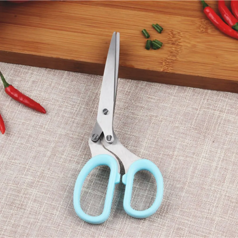 Новинка 5 слоев из нержавеющей стали кухонные рубленые ножницы для лука