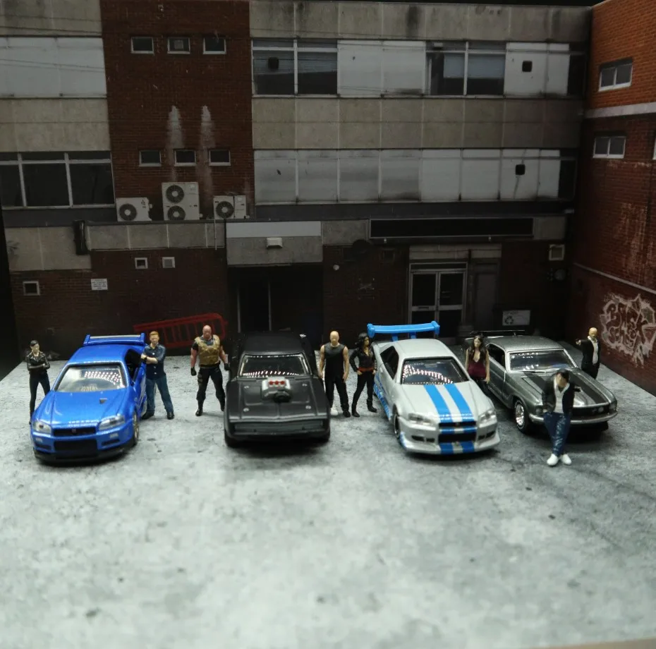 Классическая модель масштаба 1:64 Форсаж 9 человек литой автомобиль из сплава