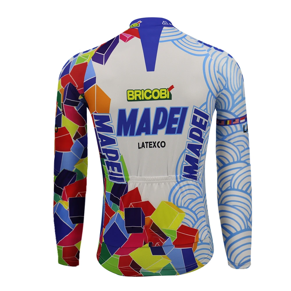 Mapei велокофты Зимние флисовые и без флиса мужские с длинным рукавом Теплые Одежда для велоспорта Майо ciclismo mtb