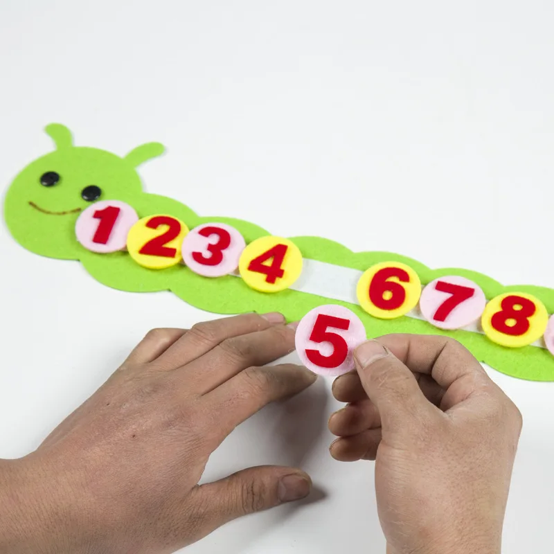 Kindergarten Teaching Handmade Manual Weave Cloth Baby Early Learning DIY Educational Toys Montessori Teaching Aids Math Toys