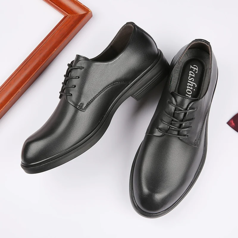 

Men Shoes Top Quality Oxfords Style Men Genuine Leather Dress Shoes Business Formal Shoes Men Plus Size 45 Zapatillas Hombre *