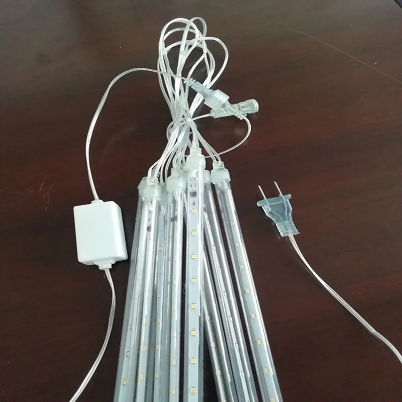 30 см метеоритный дождь трубы светодиодные лампы для рождества свадьбы украшения