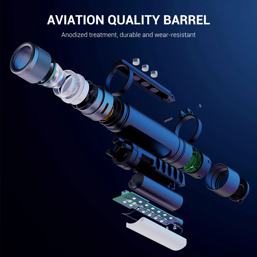 Фонарик BORUiT Super Bright Led с аккумулятором 18650, функцией зума, водонепроницаемый, с возможностью зарядки устройств и использования в качестве фонаря для велосипеда.