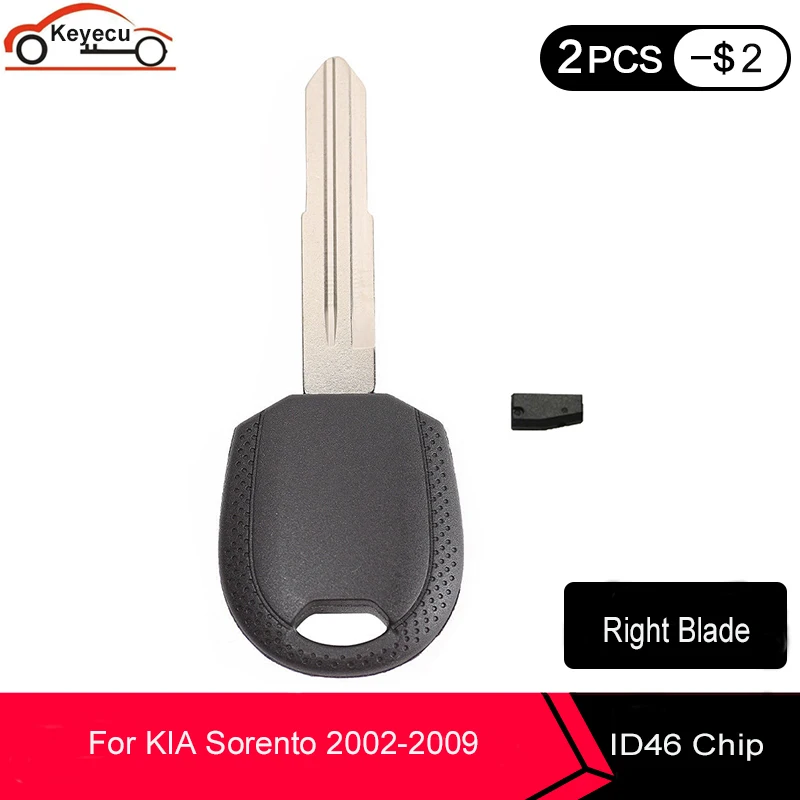 KEYECU транспондер автомобильный брелок с чипом ID46 PCF7936 для KIA Sorento 2002 2003 2004 2005 2006 2007