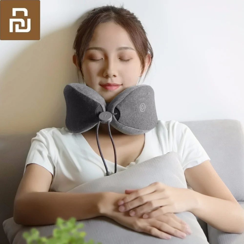 

Массажная подушка Xiaomi Youpin LF для шеи, Массажная подушка для расслабления шеи и мышечной терапии, Подушка для сна для офиса, дома и путешествий...