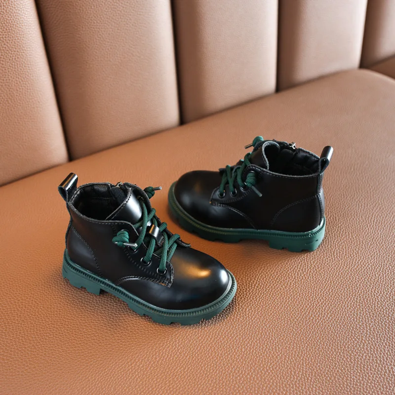 DIMI/2021 зимняя детская обувь Высококачественные Ботинки Martin для мальчиков и