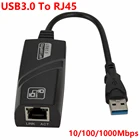 USB 3,0 к RJ45 Ethernet RJ45 сетевая карта Проводной USB 1001000 к гигабитной LAN (10) Мбитс сетевая карта адаптер для ПК