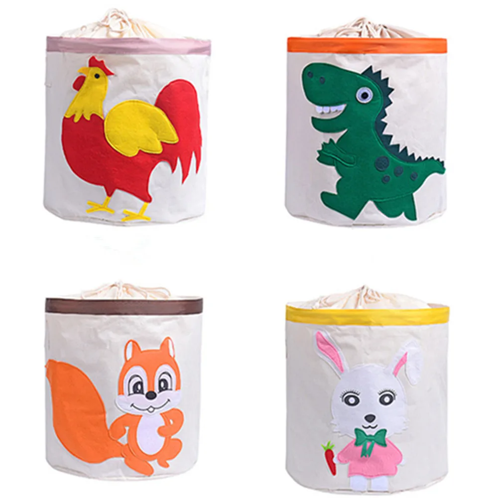 Водонепроницаемая корзина для хранения 45 х45 см игрушек с крышкой коробка из