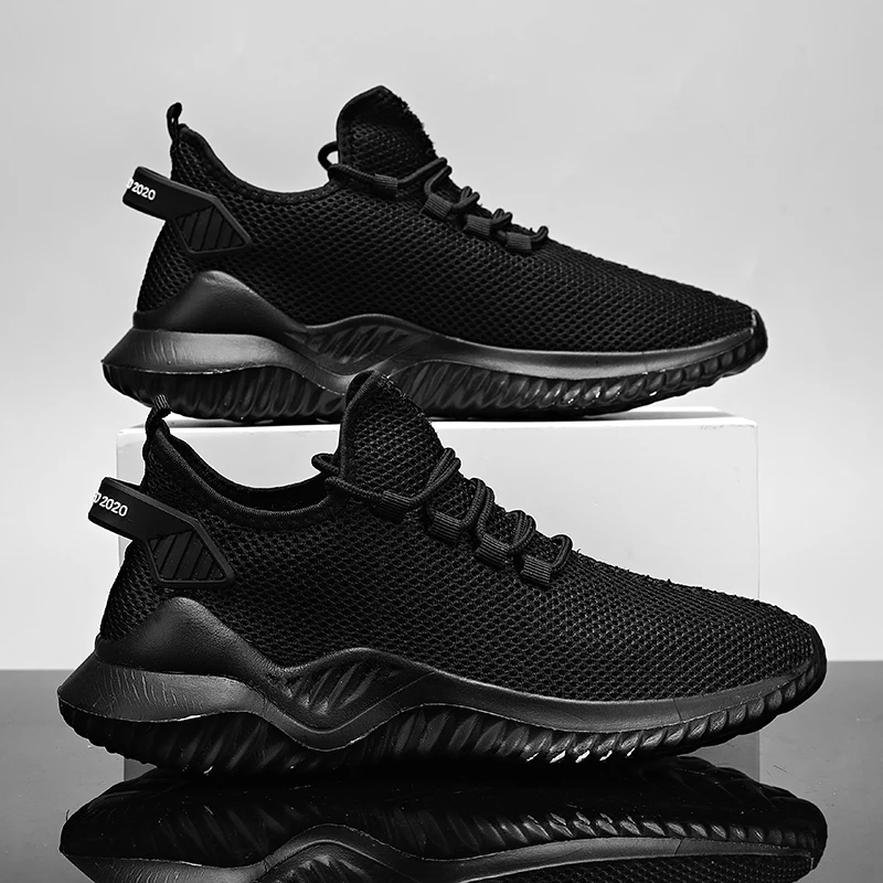 

Nieuwe Mannen Sneaker Schoenen Licht Casual Ademend Comfortabele Mesh Wit Grote Formaat Wandelen Sport