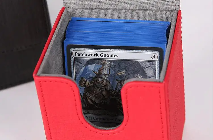 DIY 100 карт колода коробка Alkov кожаные настольные игры карты TCG двухслойные чехол
