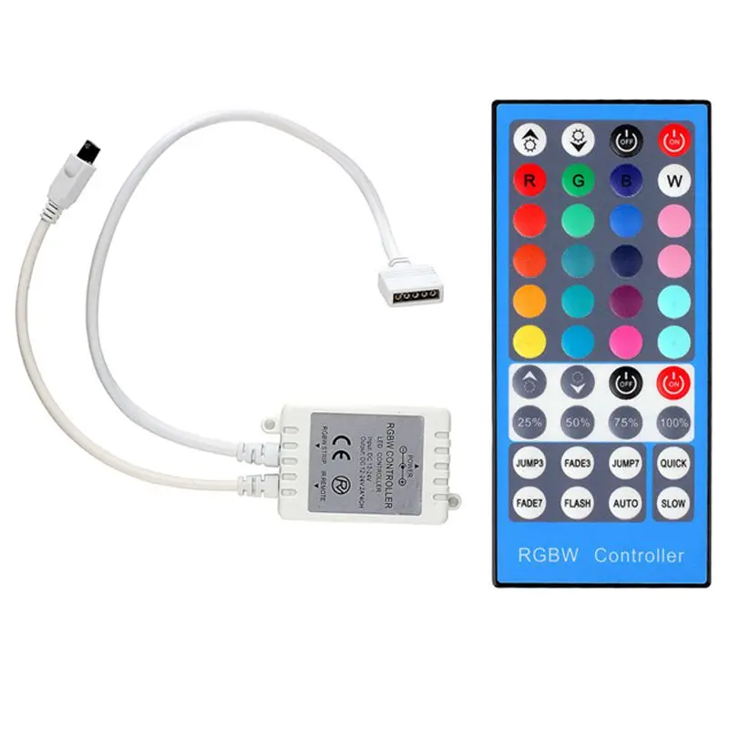 40 ключ 5PIN ИК пульт дистанционного управления для 3528 5050 RGBW RGBWW Светодиодная лента DC