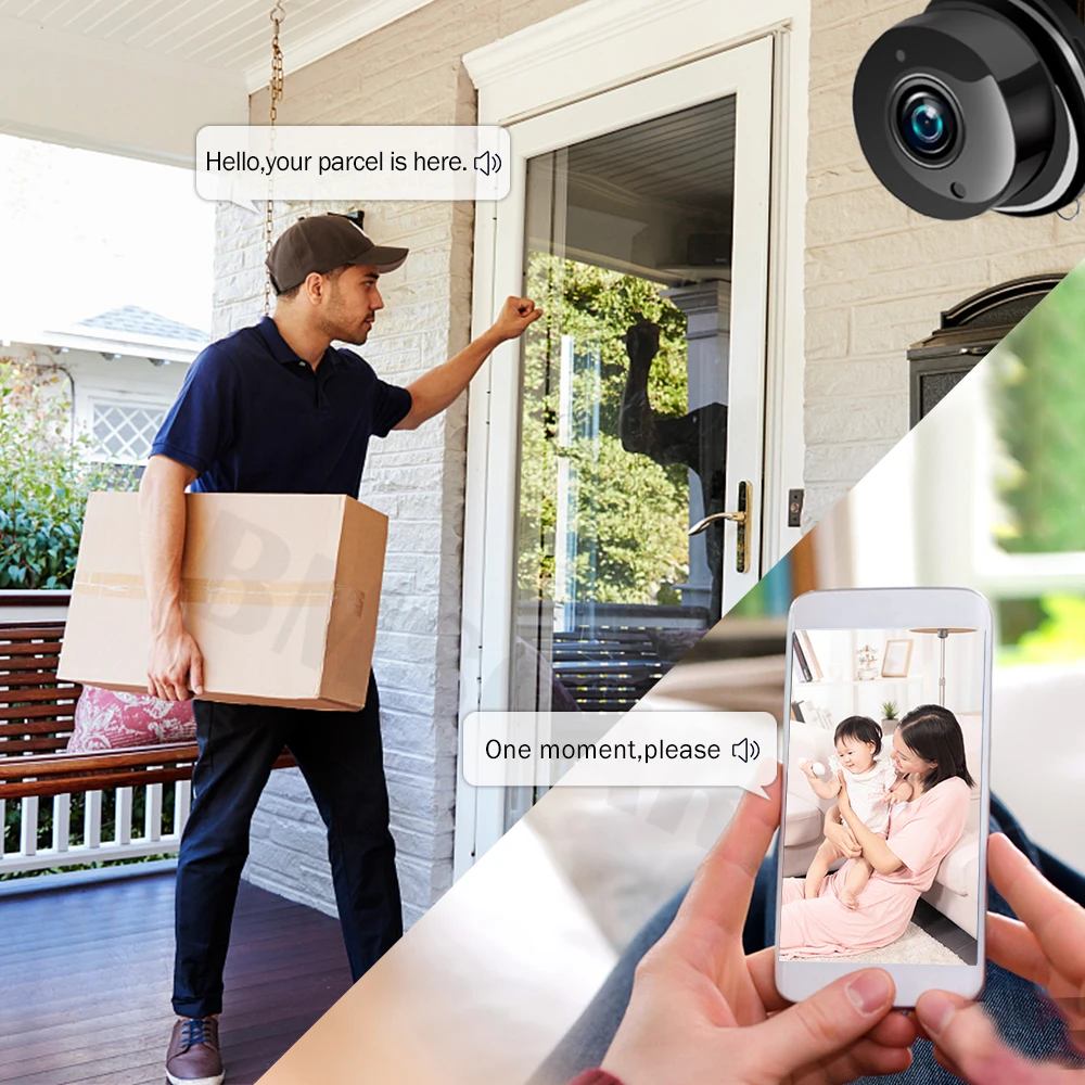 

Wireless Mini WIFI 1080P IP Camera Cloud Storage Infrared Night Vision Smart Home Security Baby Monitor Motion Detection SD Card