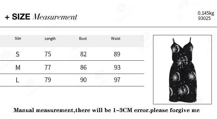 

[You're My Secret] 2021 Summer Goth Printes Dress Ouija Moon Sun Skull Pattern Camisole Streetwear Harajuku Sexy Backless Dress