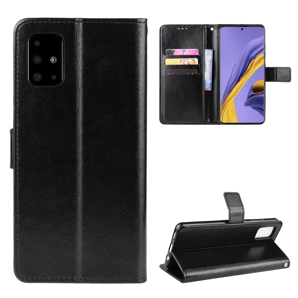 

For Samsung Galaxy A51 Case Luxury Leather Flip Wallet Phone Case For Samsung A51 A515 A515F Case Stand Function Card Holder