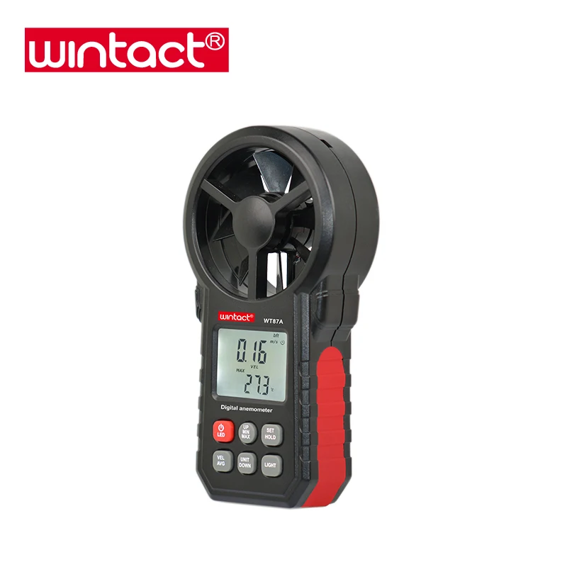 

Wintact-WT87a & B Digital Anemometer Hand Held Anemometer Is Used To Measure Wind Speed, Temperature And air Volume