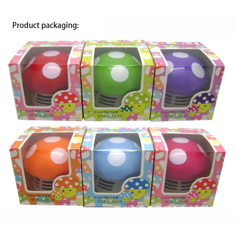 Бытовой милый мини-пылесос в форме Грибов Настольный пылесос умный ручной с