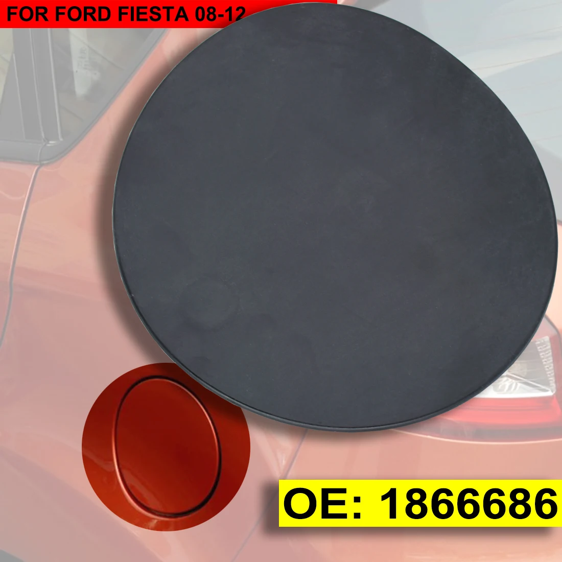 

For Ford Fiesta MK7 2008 – 2012 Petrol Fuel Cap Door Tank Flap Cover Oil Filler Gas Lid 1866686 2009 2010 2011 08 09 10 11 12