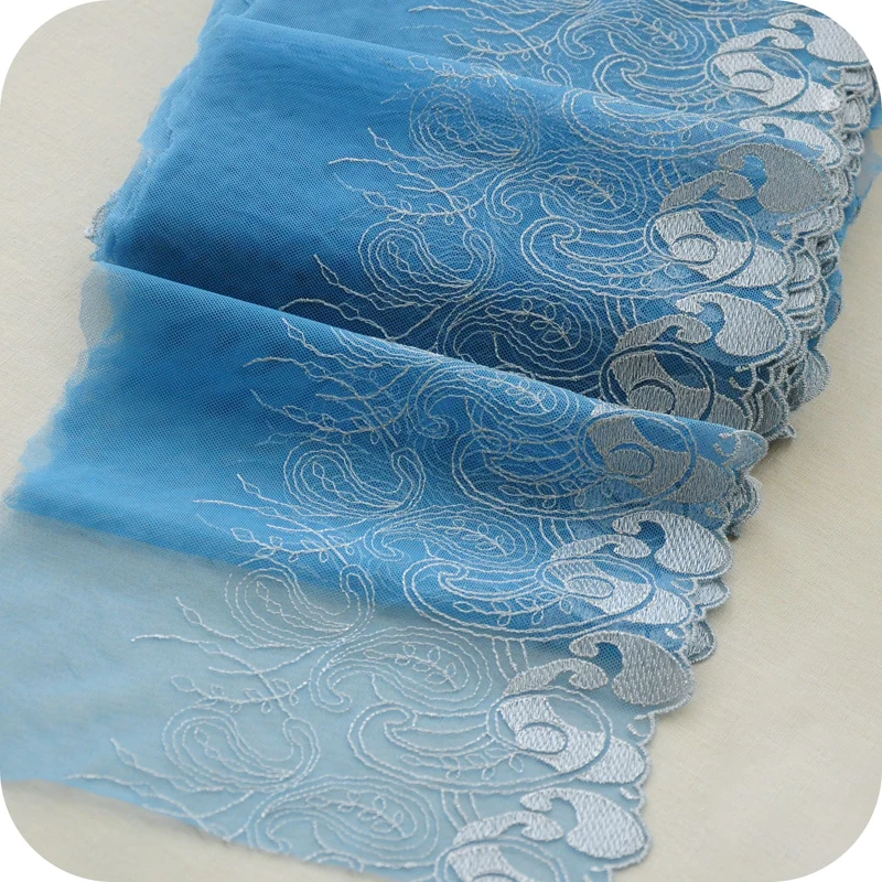 

Soft Mesh Precision Embroidery Lace Fabric Flowers DIY Ladies Cheongsam Dress Sexy Passion Underwear Nightgown Sewing Decoration