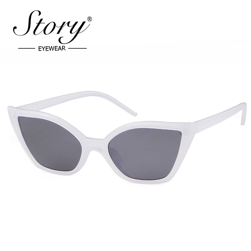 Очки солнцезащитные женские кошачий глаз с леопардовой оправой и черными