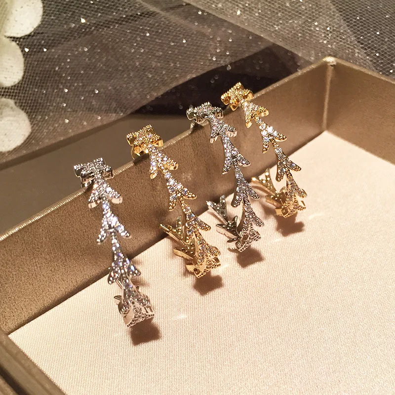 

Antler branch earrings personality creative design sweet lady ins hipster simple atmosphere S925 silver earrings