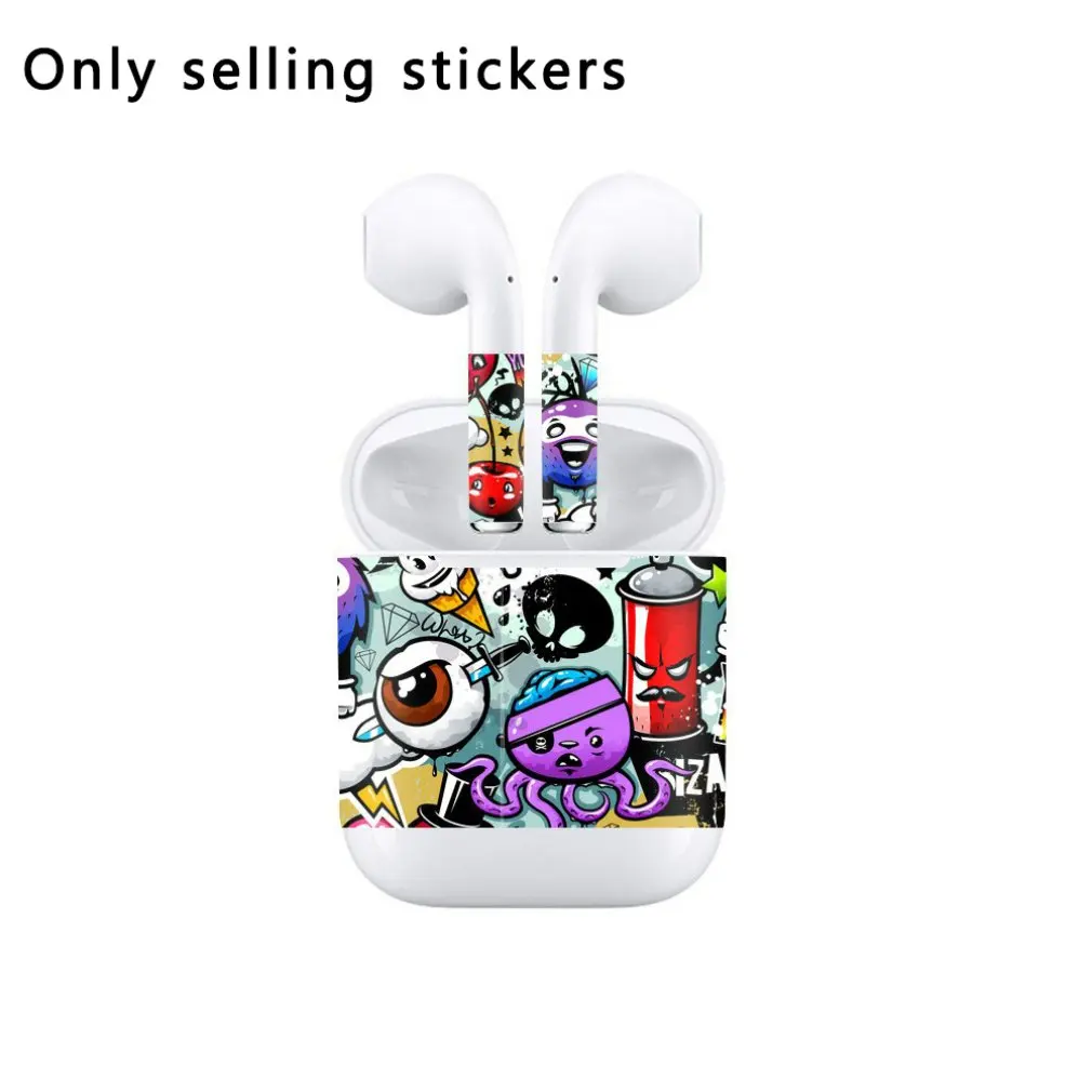 

Милые наклейки для наушников Apple, различные стили, модные наклейки для I9 серии «сделай сам»