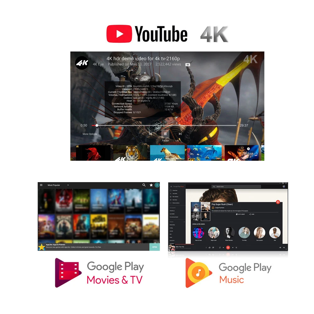 MECOOL KM3 редкий Смарт ТВ приставка Android 9,0 4 ГБ/128 ГБ Amlogic S905X2 Google Сертифицированный 2,4G/5G WiFi BT4.0 UHD 4K медиаплеер