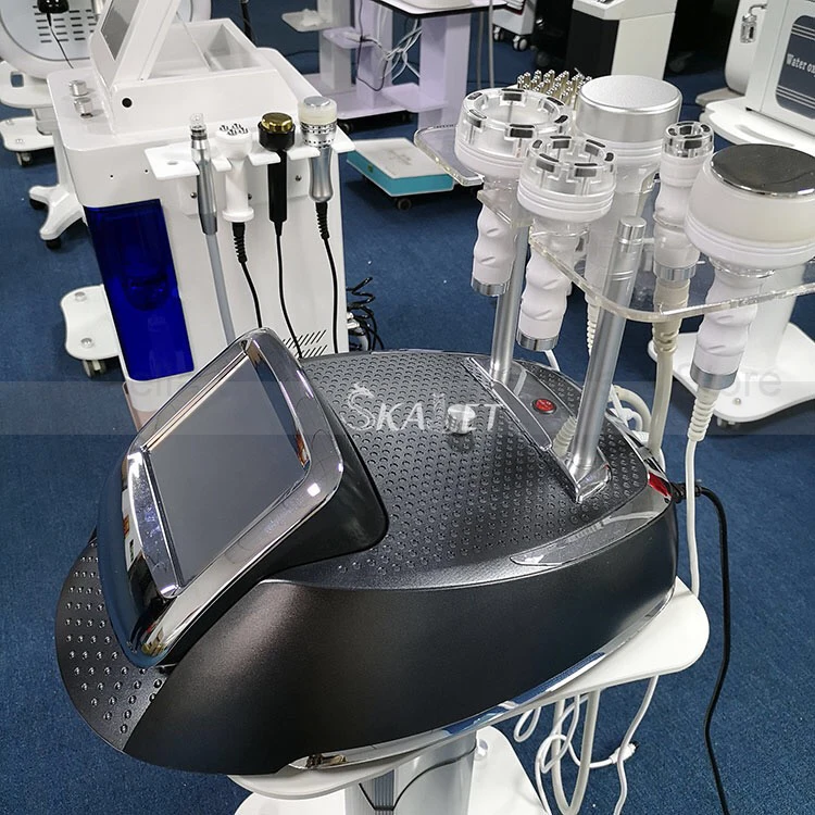 Beste Nieuwe 6 In 1 Rf Ultrasone Liposuctie 80K Cavitatie Lichaam Vermagering Machine Vacuüm Rimpel Verwijderen Schoonheid Apparaat Voor Gezicht En Lichaam