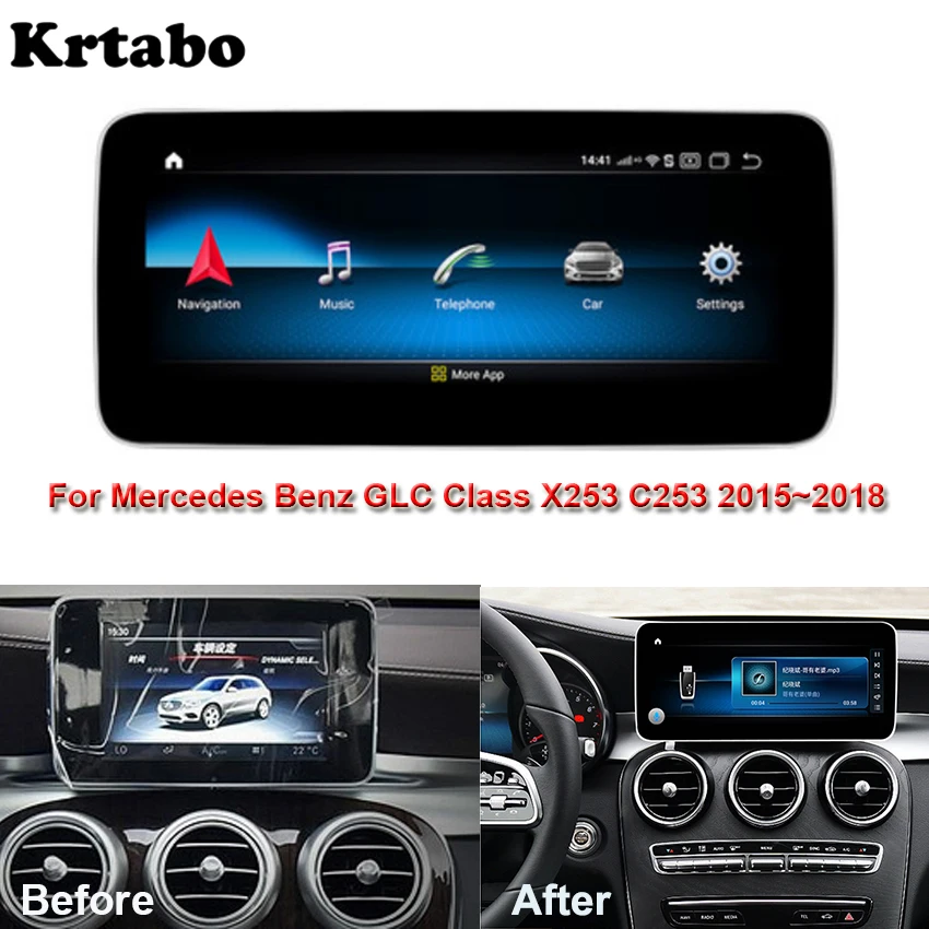 Автомобильное мультимедийное Радио Android для Mercedes Benz MB GLC Class C253 X253 2015 2016 2017 2018