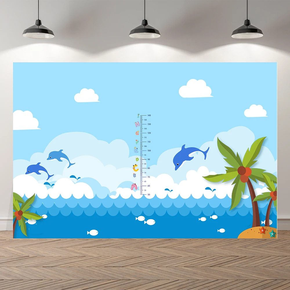 Seekpro детский наряд для дня рождения с рисунком подводный мир Акула Дельфин Для