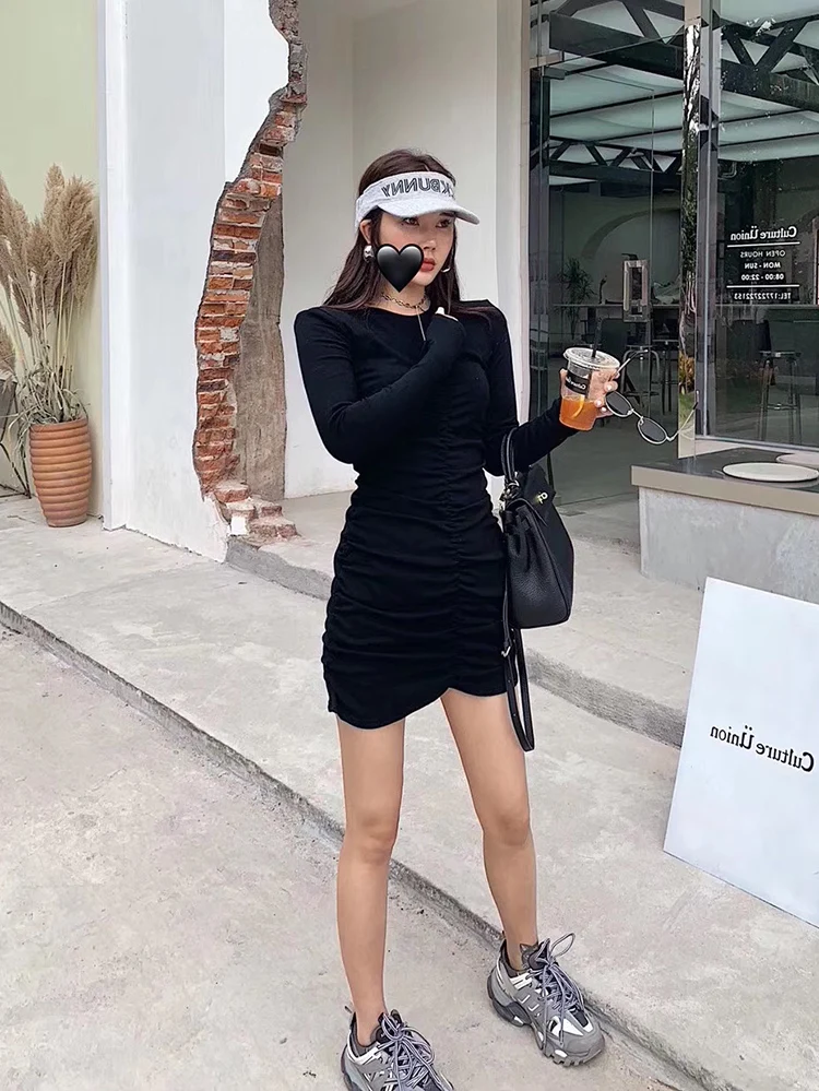 

Women Letter Printed Dress Mini Summer Female Dresses Crew Neck Causal Cool Dress