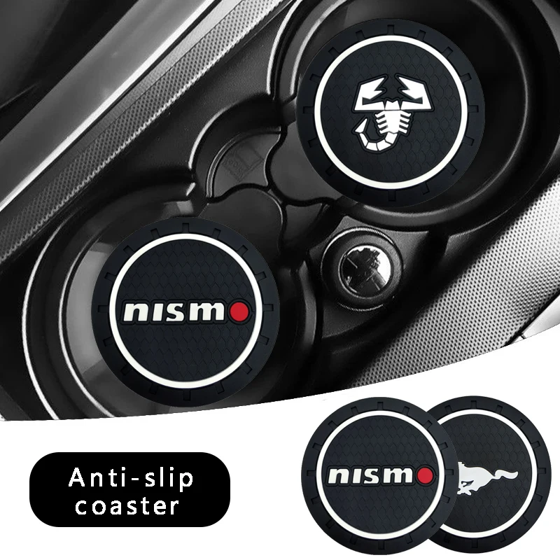 

2Pcs Car Water Cup Bottle Holder Anti-slip Pad Mat Silica Gel For KIA Cerato Sportage R K2 K3 K5 RIO 3 4 KX7 Sorento Seltos Nir