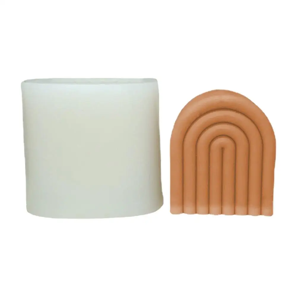 

Rainbow Bridge Mould Resin Molds New DIY Candles Molds Wax Candles Mold Aromatherapy Plaster Candle 3D Arch Mold Handmade Doub