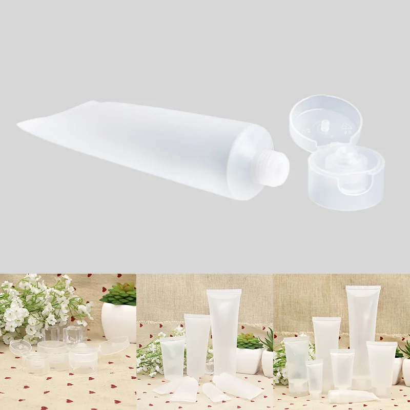 5 шт. пустой прозрачный пластиковый тюбик для косметического крема лосьона